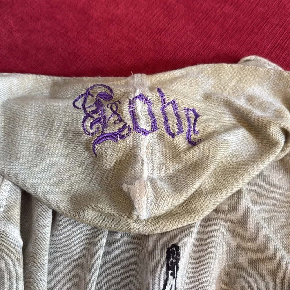 Distressed Extra long Ed Hardy Hooded Zip-up - Picture 7 of 14